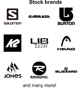 and many more! Stock brands