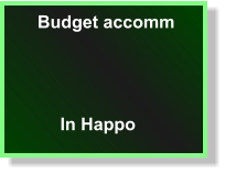 Budget accomm In Happo